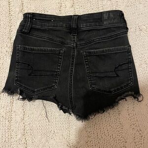 Love these but sadly they don’t fit. From American Eagle, black, size is 00